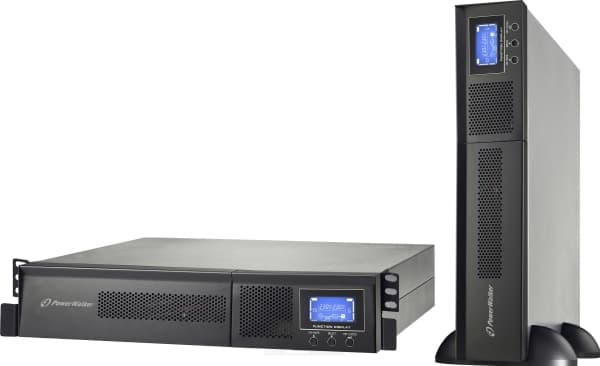 PowerWalker VFI 1000RM LCD, Dobbeltkonvertering (Online), 1 kVA, 900 W, Sinus, 160 V, 300 V