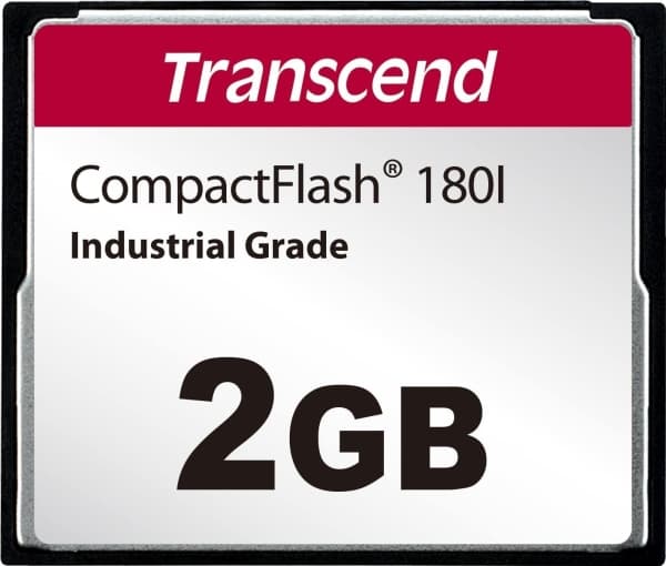 Transcend CF180I, 0,256 GB, CompactFlash, MLC, 85 MB/s, 75 MB/s, Sort
