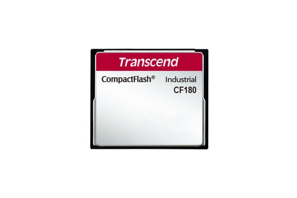 Transcend CF180I, 0,256 GB, CompactFlash, MLC, 85 MB/s, 75 MB/s, Sort