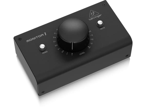 Behringer MONITOR1, Käännettävä äänenvoimakkuuden säätö, Vapaasti seisova, Musta, Saksa