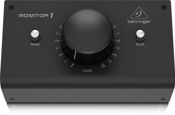 Behringer MONITOR1, Käännettävä äänenvoimakkuuden säätö, Vapaasti seisova, Musta, Saksa