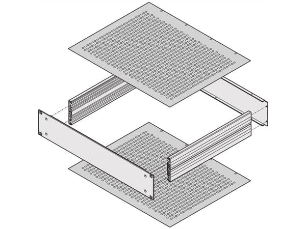SCHROFF DEKKPLATE 400D PERF. (30860513)