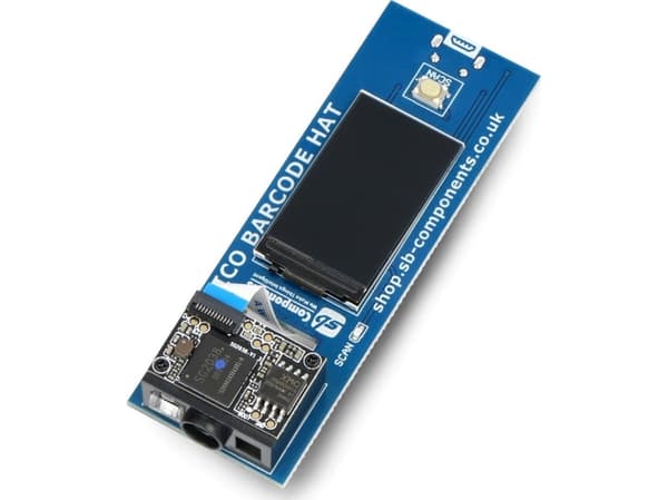 SB Components Viivakoodinlukija - HAT overlay Raspberry Pi Pico - SB Components SKU22441}