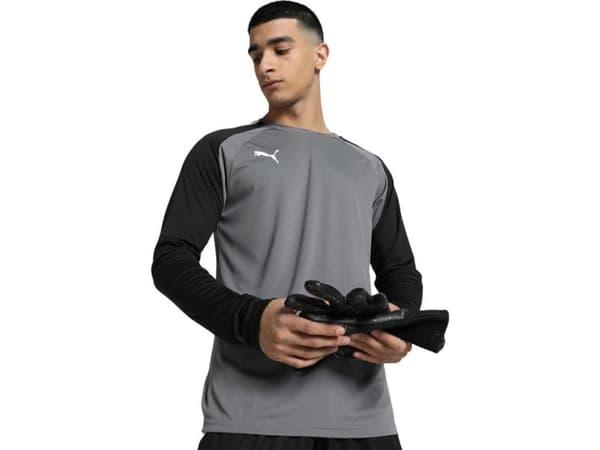 Puma teamPACER GK LS men's goalkeeper sweatshirt grey 704933 43 M