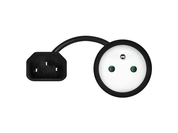 Savio SAVIO CL-180 Strömadapter IEC C14 - CEE 7/5 (E) 15 cm