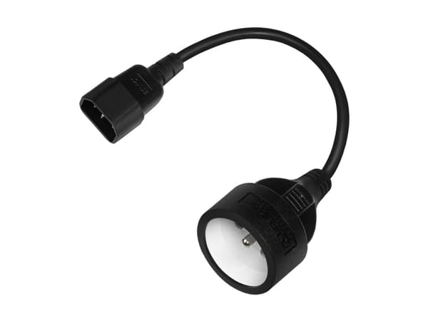 Savio SAVIO CL-180 Strömadapter IEC C14 - CEE 7/5 (E) 15 cm