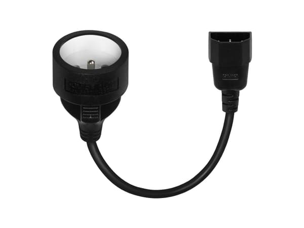 Savio SAVIO CL-180 Strömadapter IEC C14 - CEE 7/5 (E) 15 cm