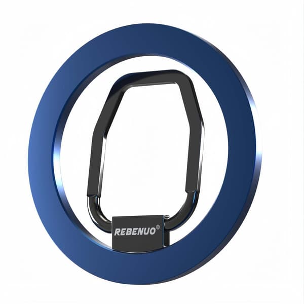 Universal Magnetisk Ringbuckle för Mobil – 360° Rotation, Stabil och Stark Magnet