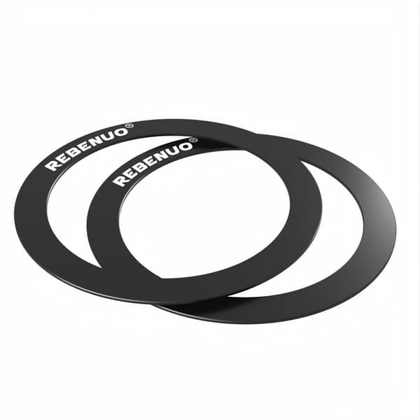 2-Pack Magnetiska Trådlösa Laddarens Metallringar med Klistermärke - Universella Metallringar för Trådlösa Laddare