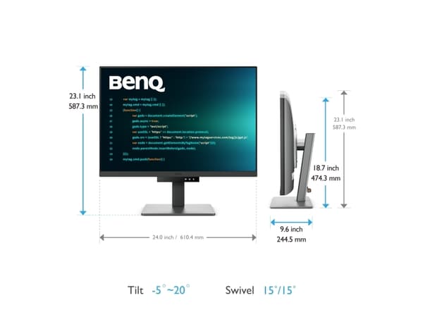 BenQ RD280U - LED-skärm - 3840 x 2160 4K @ 60 Hz - IPS - 5 ms