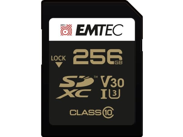 EMTEC SpeedIN' PRO - Flashminnekort - 256 GB - Video Class V30 / UHS-I U3 / Class10 - SDXC