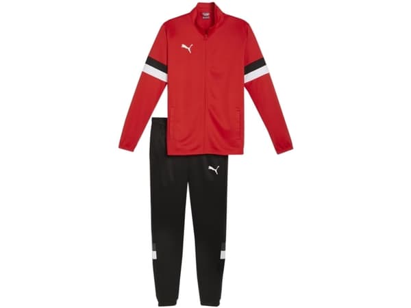 Puma Team Rise men's tracksuit red-black 658653 01