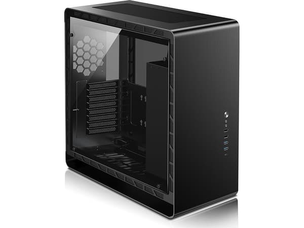 Jonsbo UMX6S E-ATX Midi-Tower, Tempered Glass - black