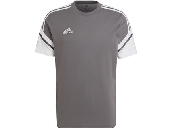 T-skjorte for menn adidas Condivo 22 T-skjorte grå-hvit HD2316 (S)