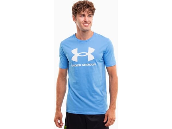 Under Armour T-skjorte for menn Under Armour Sportstyle Logo blå 1382911 444 XL