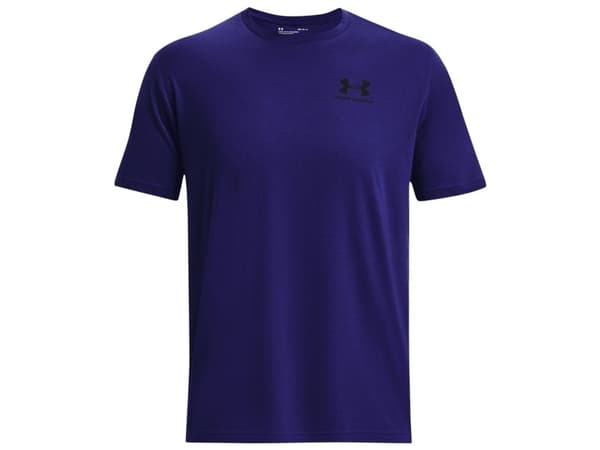 Herre T-skjorte Under Armour Sportstyle venstre bryst SS blå 1326799 468 (L)