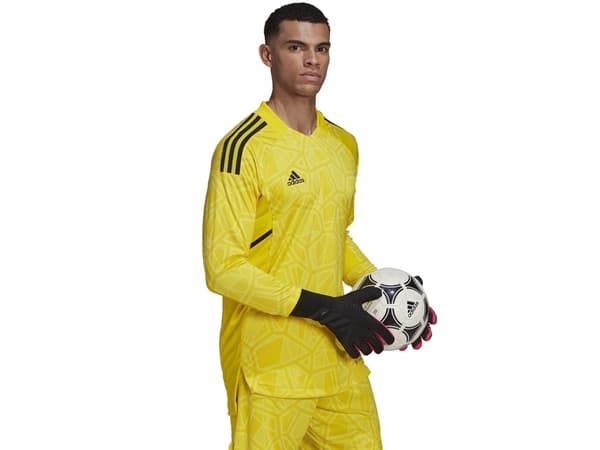T-skjorte bramkarska herre adidas Condivo 22 Jersey Langermet gul HF0137 (L)