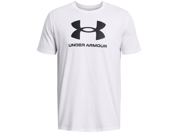 Under Armour T-skjorte for menn Under Armour Sportstyle Logo hvit 1382911 100 2XL