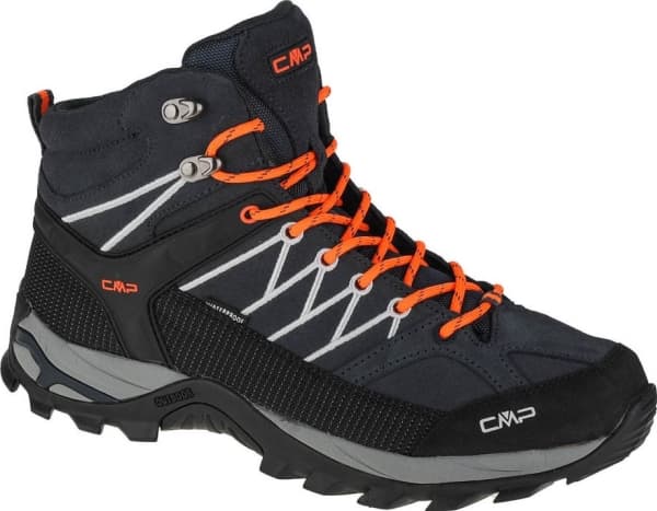 CMP Rigel Mid WP Men's Hiking Boots Black-Orange 3Q1294756UE