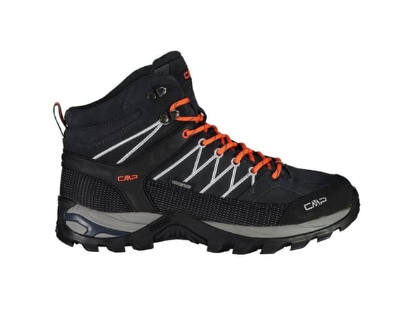 CMP Rigel Mid WP Men's Hiking Boots Black-Orange 3Q1294756UE