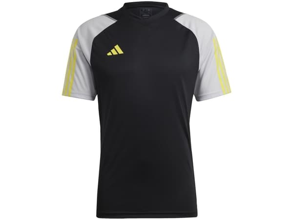 T-skjorte for menn Adidas Tiro 23 konkurransetrøye svart og grå HU1295 (2XL)