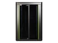 Miniatyrbilde 3 av 5: Lanview by Logon Data Line - Rack skap - 800 x 1000 mm, data line - free-standing - svart, RAL 9005 - 22U - 19"