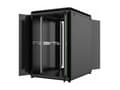 Miniatyrbilde 2 av 5: Lanview by Logon Data Line - Rack skap - 800 x 1000 mm, data line - free-standing - svart, RAL 9005 - 22U - 19"