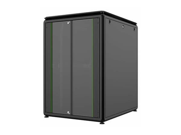 Lanview by Logon Data Line - Rack skap - 800 x 1000 mm, data line - free-standing - svart, RAL 9005 - 22U - 19"