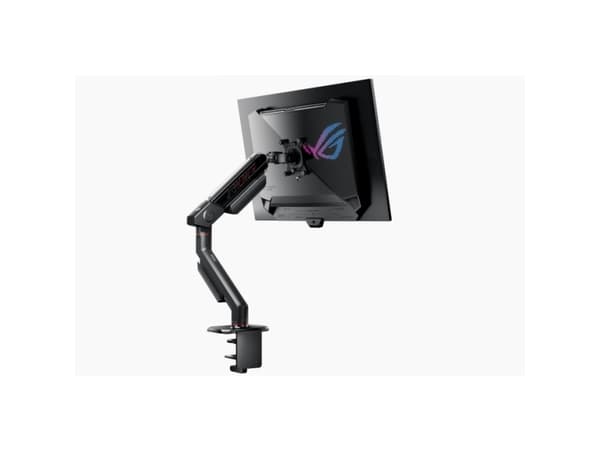 ASUS ROG AAS01 - Monteringssett (skjermarm, klemmemonteringsbase) - for flatpanel - ergonomic - svart - skjermstørrelse: up to 39" - monteringsgrense