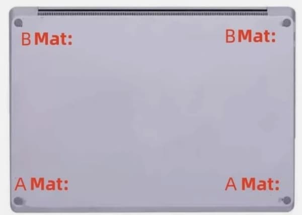 CoreParts MSPP7001B, Føtter, Microsoft, MicroSoft Surface Laptop 3/4/5Gen