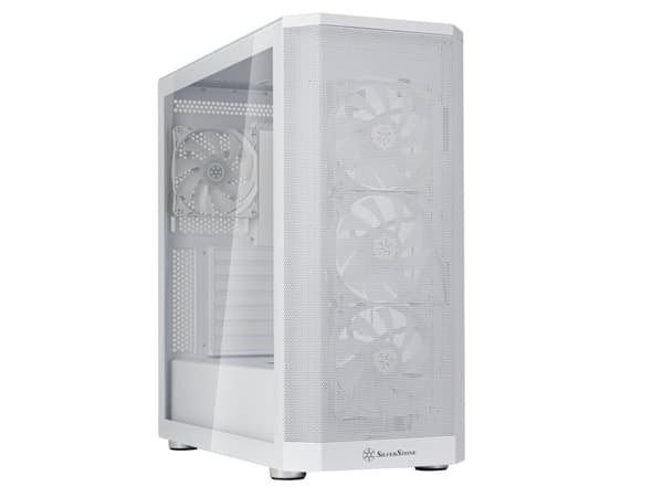 Silverstone FARA 514X, Midi Tower, PC, Vit, ATX, micro ATX, Mini-ITX, Plast, Stål, Spela Vit