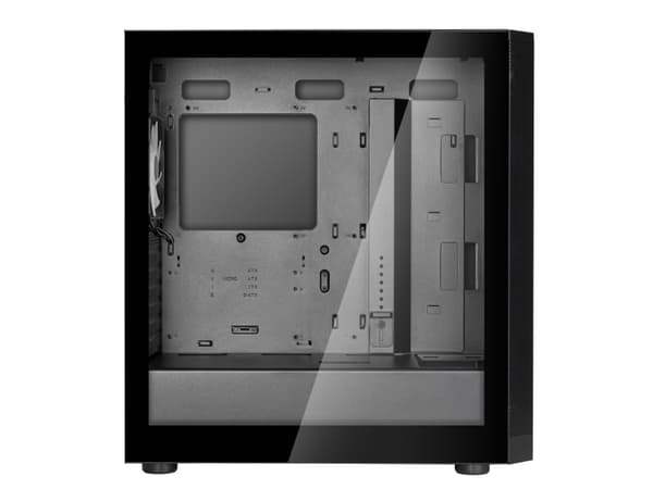 SilverStone FARA 514X - Mid tower - ATX - genomskinlig sidopanel (härdat glas) - ingen strömförsörjning (ATX / PS/2) - svart - USB/ljud