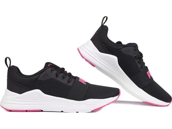 Puma Wired Run Jr Kids' Shoes Black 374214 20 37.5