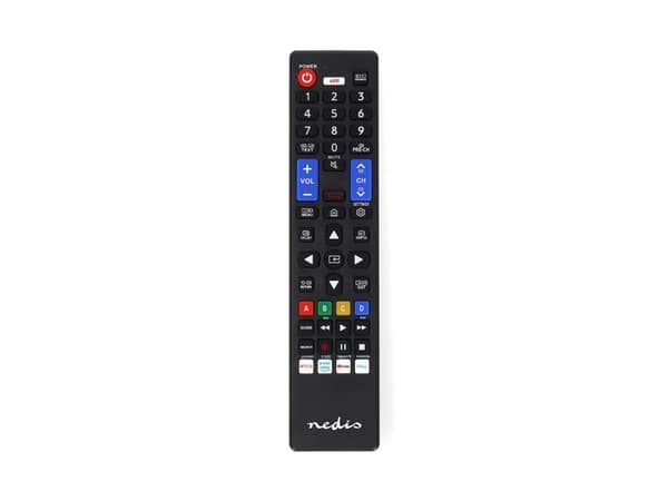 Nedis TVRC45SABK, TV, IR Kabelfri, Trykknapper, Sort