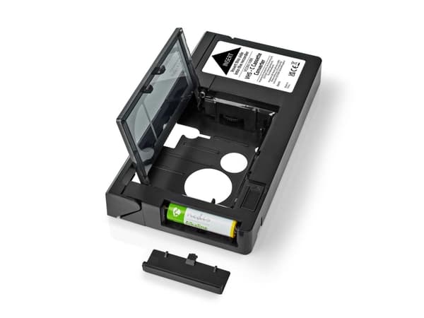 Nedis VCON110BK, Adapter for kompakt videokassett, Nedis, Svart, Akrylnitril-butadienstyren, Metall, VHS-C - VHS, AA