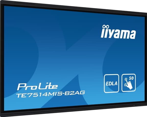 iiyama ProLite TE7514MIS-B2AG - 75" Diagonal klass LED-bakgrundsbelyst LCD-skärm - interaktiv digital skyltning - med beröringsskärm (multi touch) /