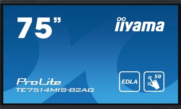 iiyama ProLite TE7514MIS-B2AG - 75" Diagonal klass LED-bakgrundsbelyst LCD-skärm - interaktiv digital skyltning - med beröringsskärm (multi touch) /
