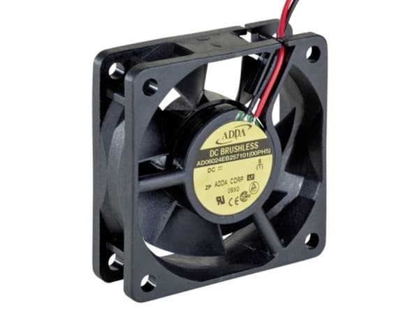 ADDA AD06024EB257101(00PH5) Aksial ventilator 24 V/DC 85 m³/h (L x B x H) 60 x 60 x 25 mm