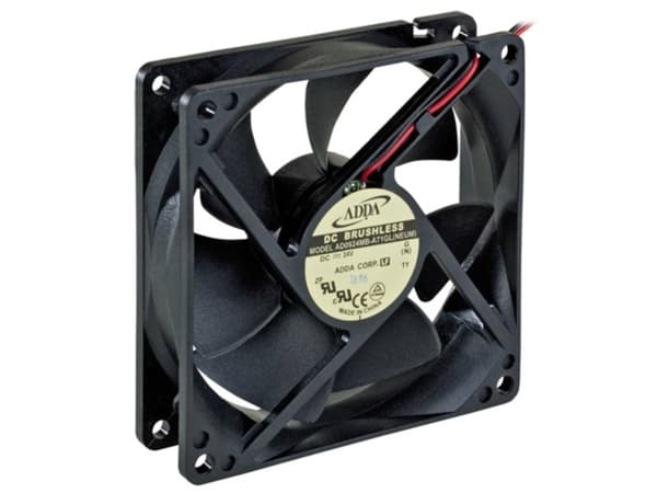 ADDA AD0924MB-A71GL(NEUM) Aksial ventilator 24 V/DC 78.4 m³/h (L x B x H) 92 x 92 x 25 mm