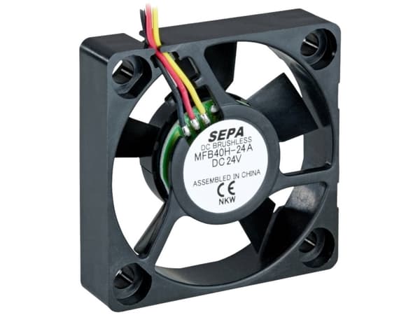 SEPA MFB40H24A-001 Aksial ventilator 24 V/DC 11.28 m³/h (L x B x H) 40 x 40 x 10 mm
