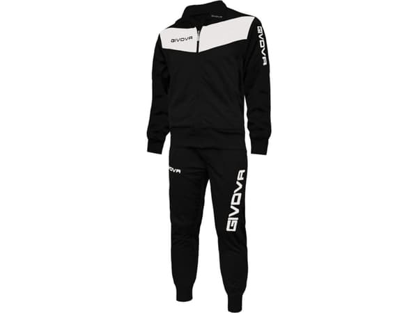 Givova Tuta Visa Tracksuit Black & White TR018 1003 XS
