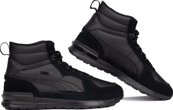 Men's Puma Graviton Mid Shoes Black 383204 01
