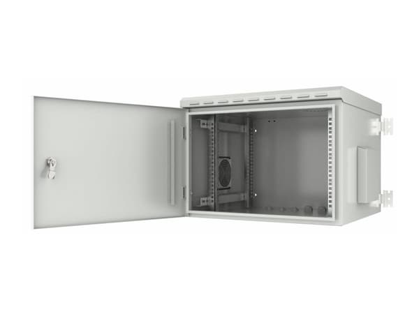 19" 7U IP55 seinäkiinnityskaappi 600 x 600 x 410mm -
