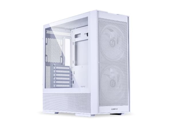 Lian Li LANCOOL 206, Tower, PC, Hvit, ATX, Micro ATX, Mini-ITX, Stål, Herdet glass, Spilling Hvit