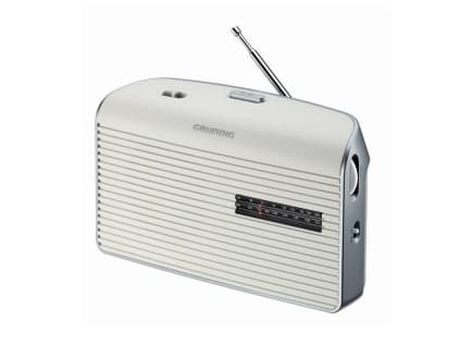 Grundig MUSIC60XWS, Bärbar, Analog, FM, MW, 0,5 W, Analog, Vit