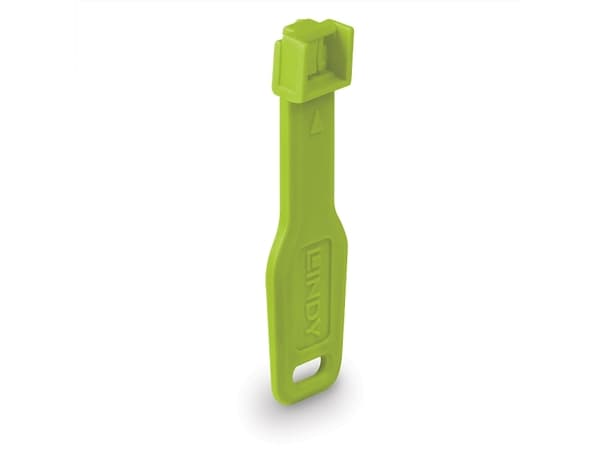 Lindy RJ45 porttilukot vihreä 10 kpl+ 1 avain (47894)