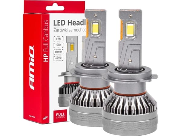 LED billampor serie HP full canbus h7/h18 6500k amio-03674