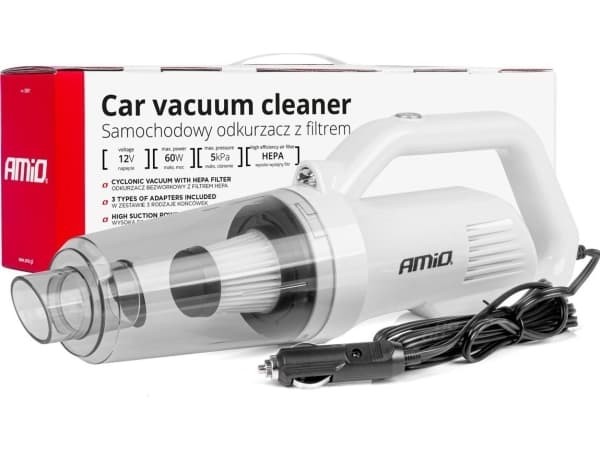 AMiO håndstøvsuger Bilstøvsuger 12v 60w hepa 5kpa amio-03691