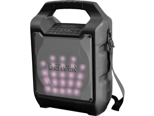 Denver TSP-205, 20 W, Svart, LED, Kabel & trådlös, AC, Batteri, 230 V Svart