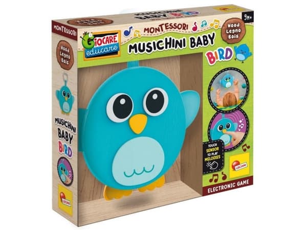 Lisciani Montessori Wood Toy - Musikalsk fugl